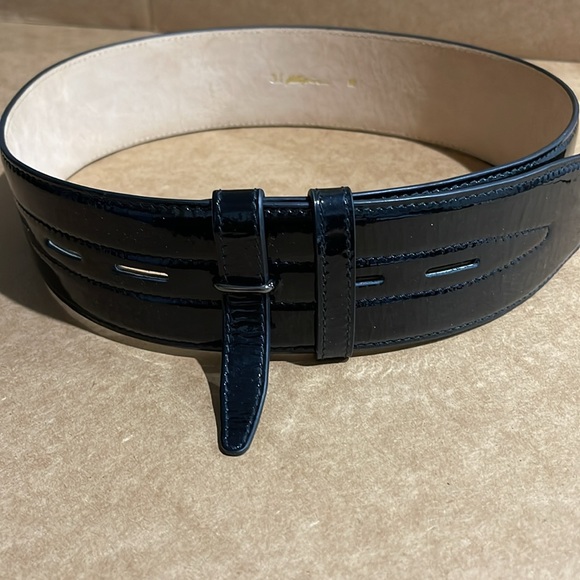 31 philliplim black patent leather belt size m - Picture 5 of 5